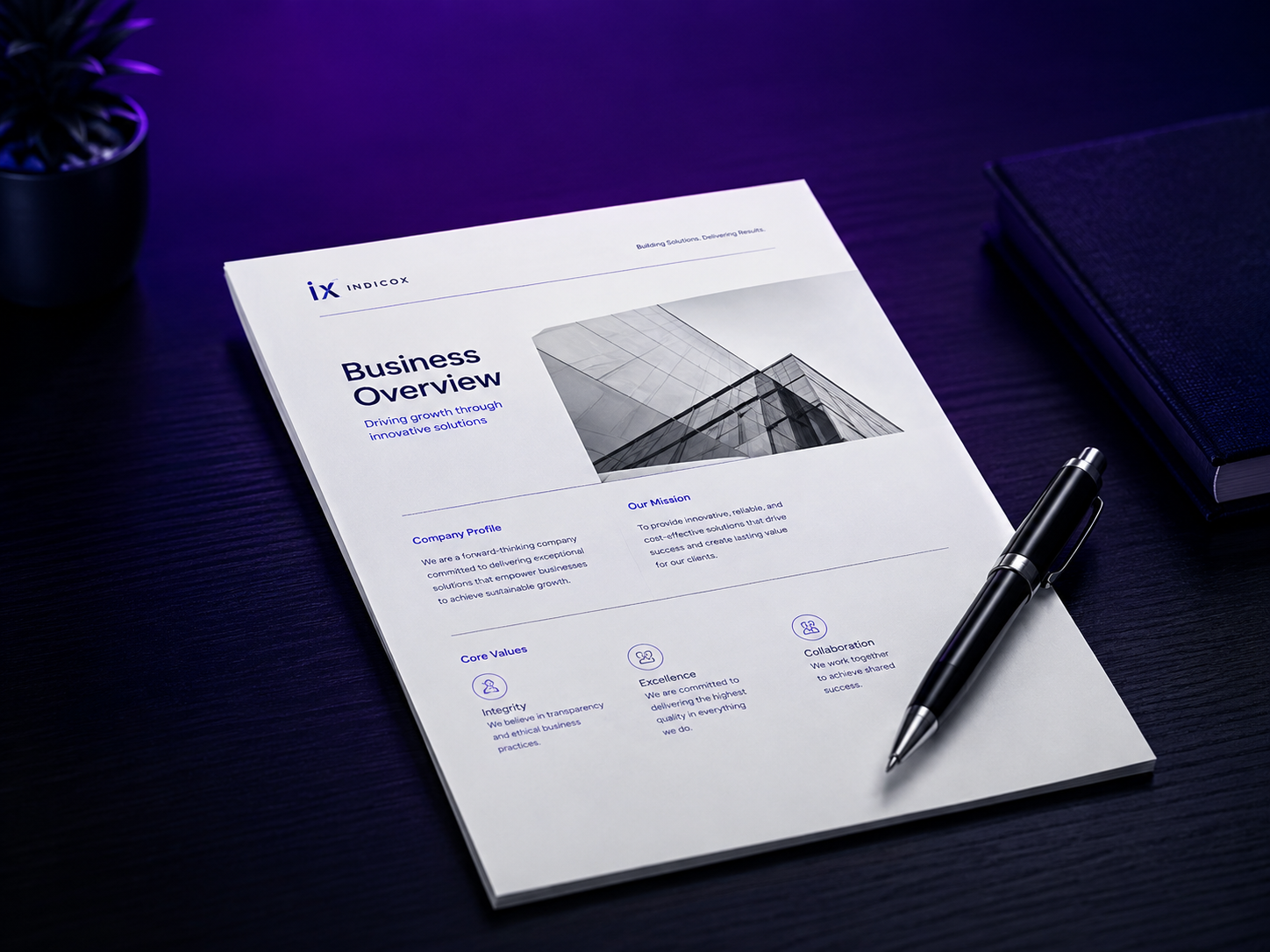 Professional business documents and company profile design